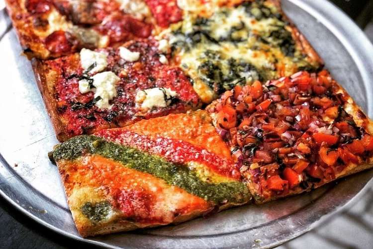 pizza slices from marinara in nyc