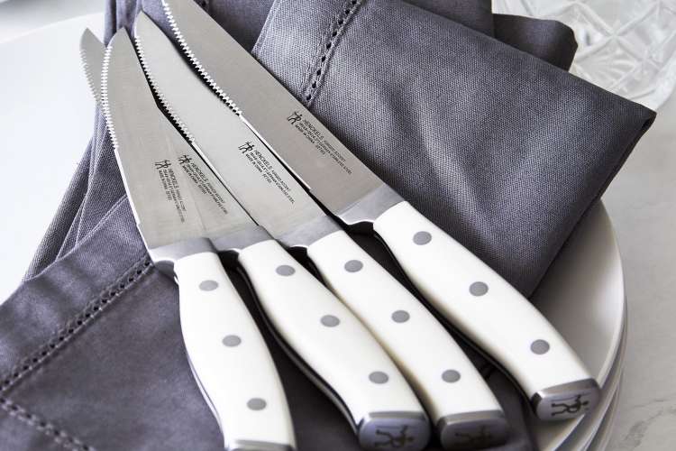 Zwilling 8-Pc Stainless Steel Serrated Steak Knife Set With Wood Presentation Case