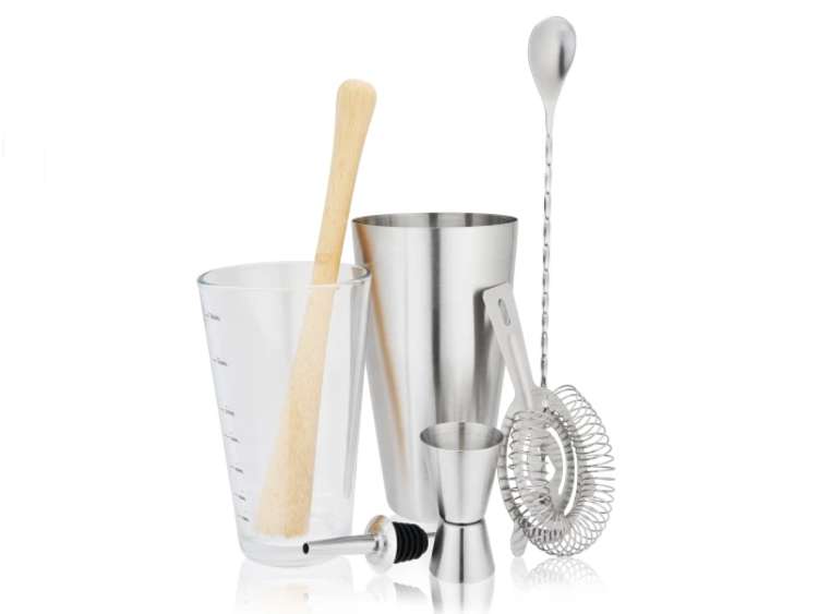 True 7 Piece Barware Set