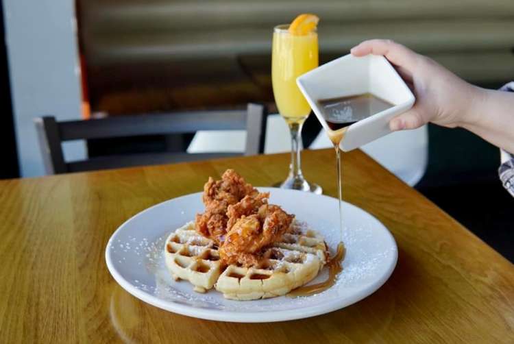 the chicken and waffles at 10th and piedmont is a classic atlanta food