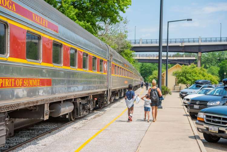 visit the Cuyahoga Valley Scenic Railroad for a fun thing to do in cleveland