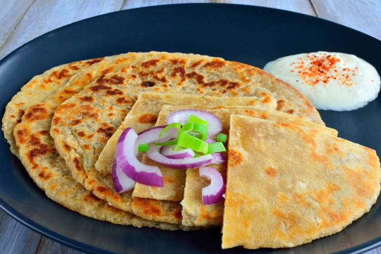 flat, fried Indian bread known as paratha