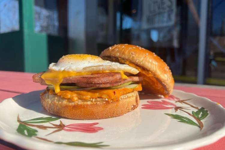 fried spam and egg sandwich from big kids in chicago