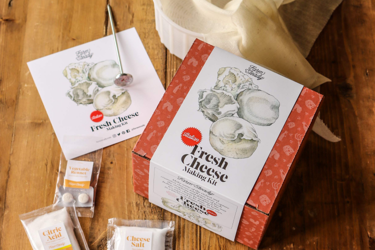 the farmstead italian fresh cheese making kit is a great last minute gift idea