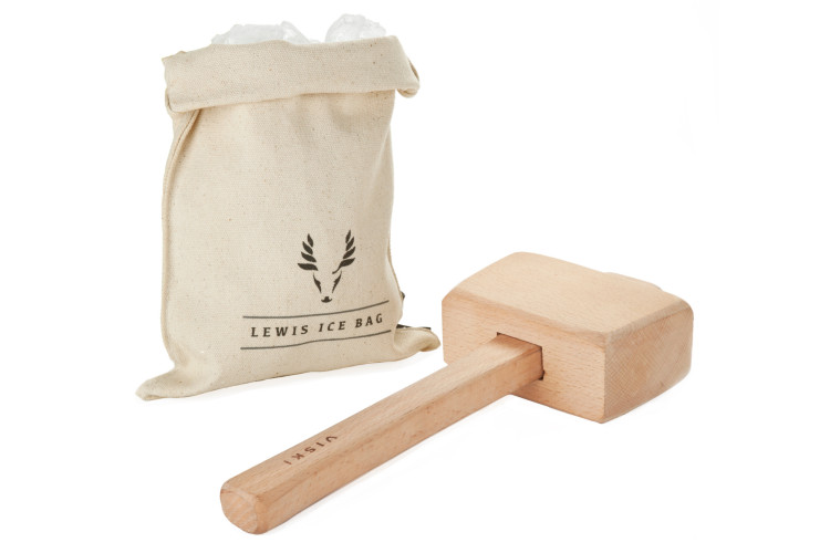 the Viski Lewis Ice Bag and Mallet is a thoughtful housewarming gift