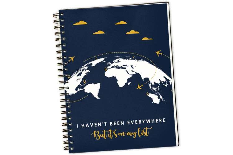 A travel journal is a super gift for a mother-in-law who travels.