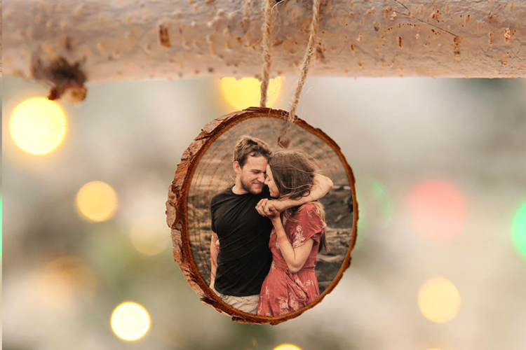 personalized wooden christmas ornaments with photos