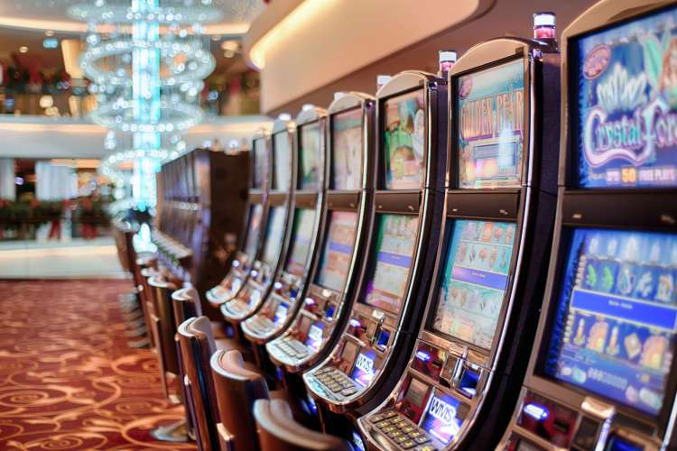 Slot machines at a casino