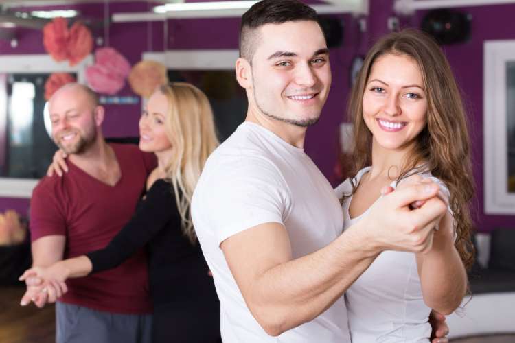 Dance lessons are a great ice breaking first date idea.