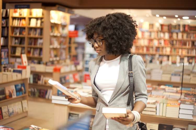 Bookstores make great venues for date night ideas for married couples.