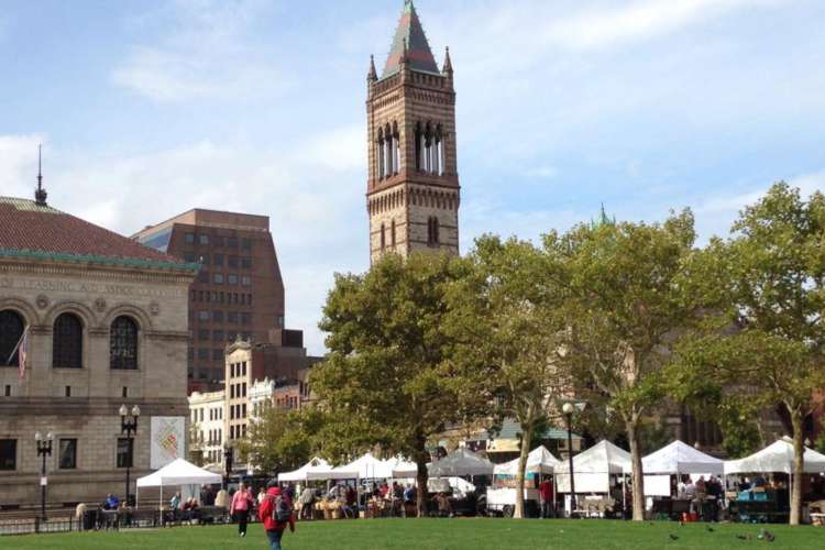 Copley Farmers Market is a fun thing to do in Boston for college students