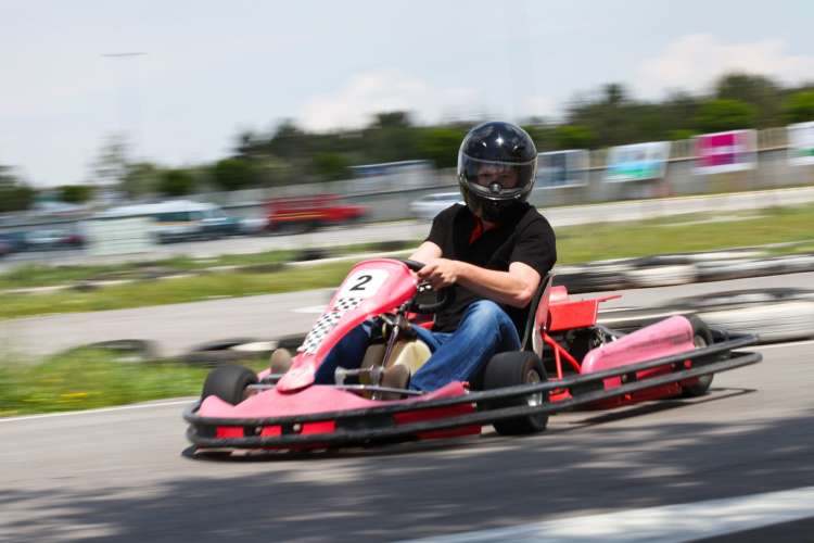 G-kart racing is an exciting team building activity in Detroit.