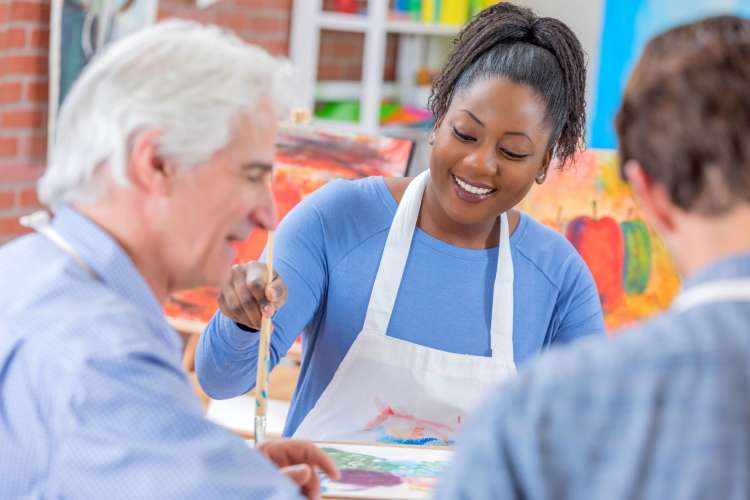 Painting parties are great team building activities in Nashville.