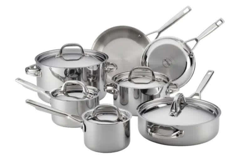 the Anolon Tri-Ply Clad 12-Piece Cookware Set is a great kitchen gift