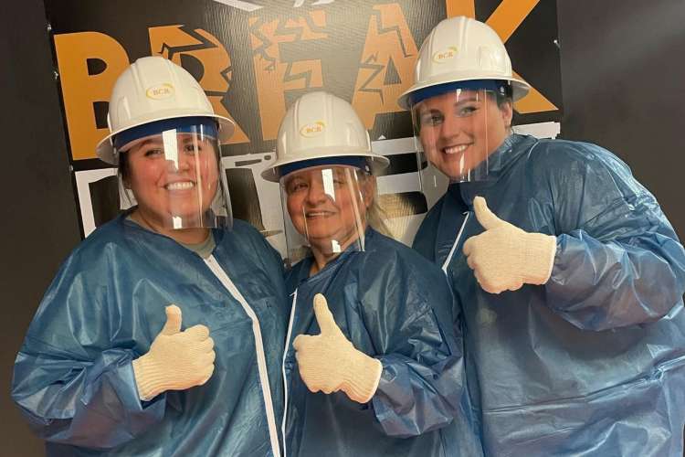 Rage rooms are a cathartic team building activity in Houston