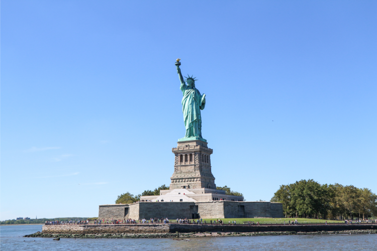 visit the statue of liberty for a fun thing to do in nyc