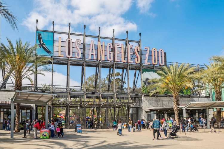 entryway to the los angeles zoo