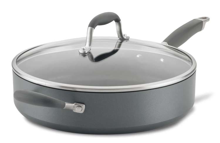 the Anolon Advanced Home 5 Qt. Covered Saute With Handle Helper is some of the best non-stick cookware