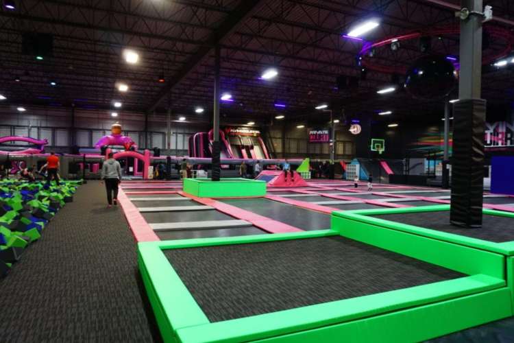 Trampoline parks are fun venues for team building activities in Calgary.