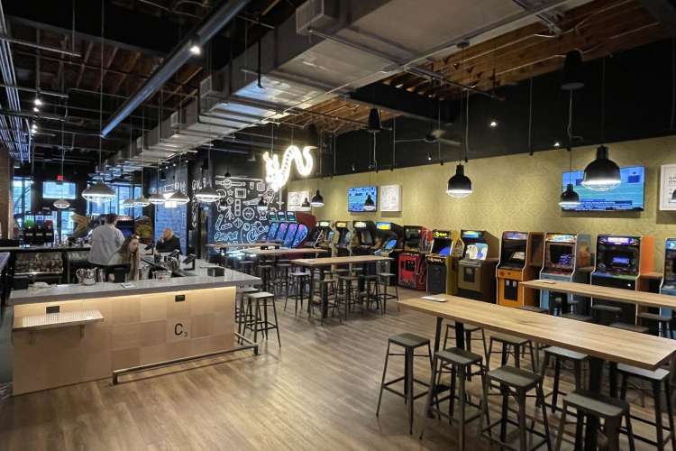 16 Bit Bar + Arcade is a great spot for team building activities in Cincinnati.