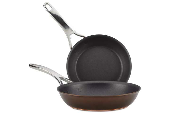 Anolon Nouvelle Copper Luxe 8.5 Inch and 10 Inch Frying Pan Set