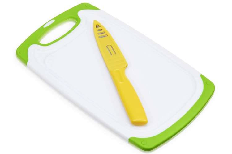 True Small Cutting Board With Paring Knife Set