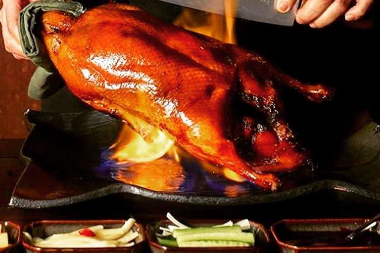 flaming Peking duck