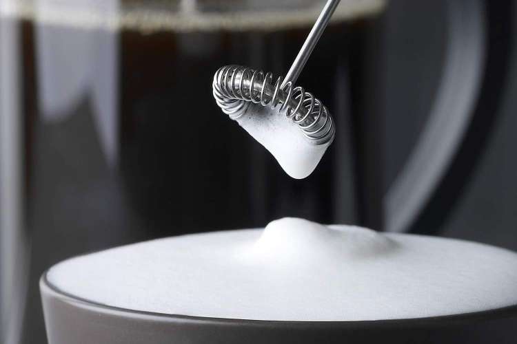 a milk frother is a cute gift for coffee lovers