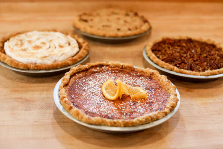 Four pies from Pine State Biscuits in Portland