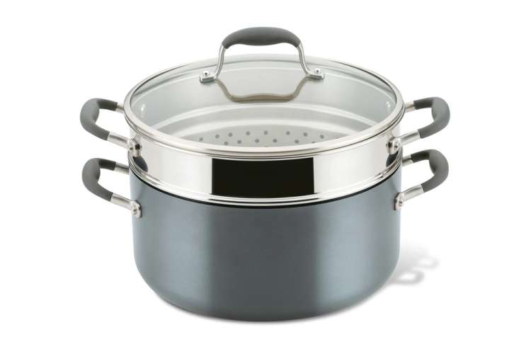 Anolon Advanced Home 8.5 Qt Wide Stockpot With Multi-Function Insert