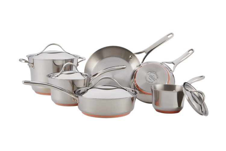 Anolon Nouvelle Stainless 10-Piece Cookware Set