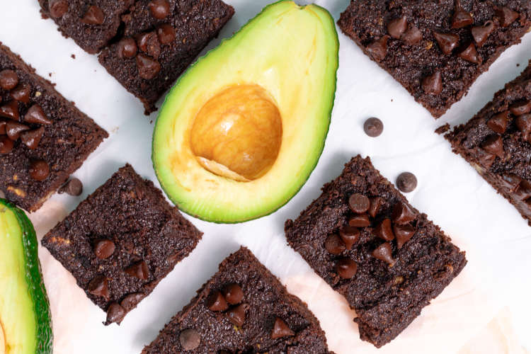 fudgy avocado brownies are a deeply satisfying gluten free summer dessert