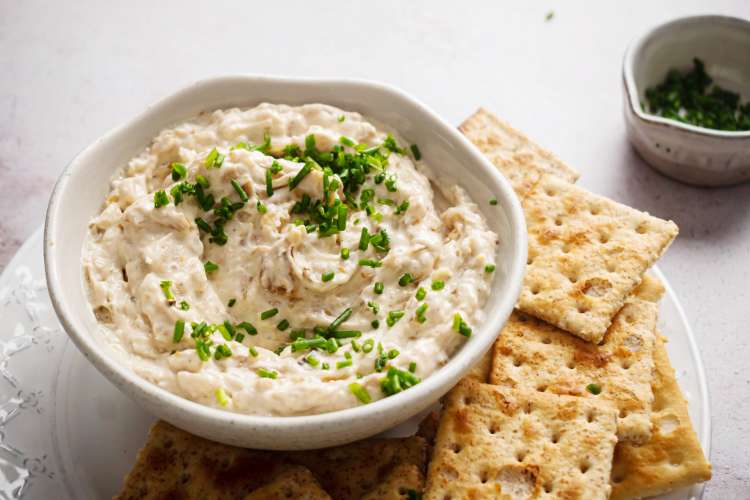 caramelized onion dip is a luscious super bowl dip