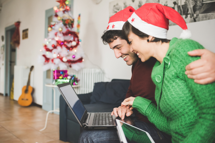 choose a theme and platform for your virtual holiday party
