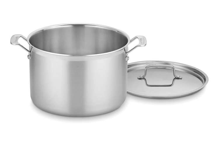 the Cuisinart Multiclad Pro Triple Ply Stainless Steel 12 Qt Stockpot With Cover is one of the best stockpots