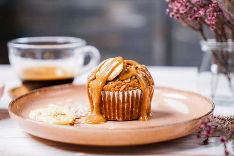 almond flour banana muffins are a delicious vegan muffin