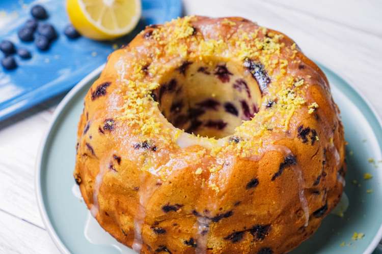 lemon blueberry pound cake is a citrusy barbecue summer dessert