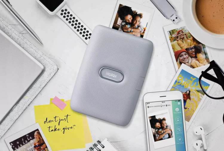 the fujifilm mini smartphone printer is a fun gift for someone who has everything