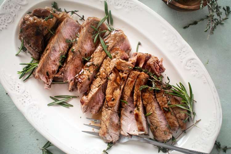 grilled flat iron steak is an elegant steak dinner idea for two