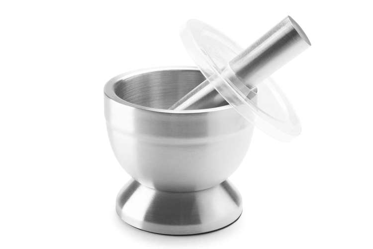 the Harold’s Import Co. Mortar and Pestle with Cover is one of the best mortar and pestle sets