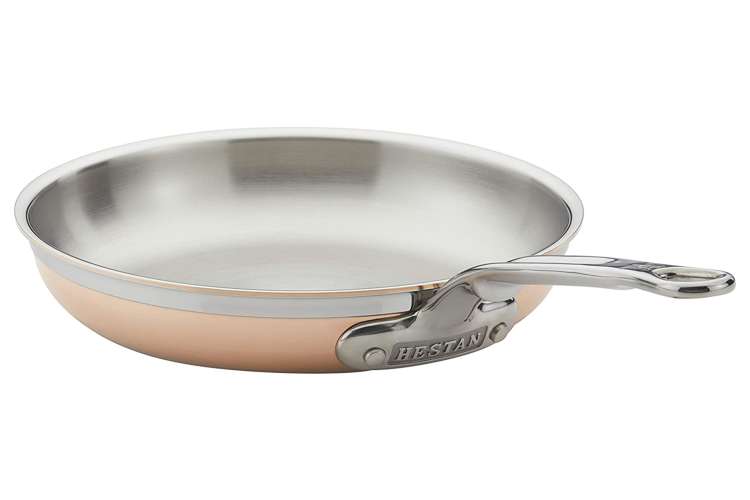 the Hestan CopperBond Induction Copper Skillet is one of the best pans for eggs