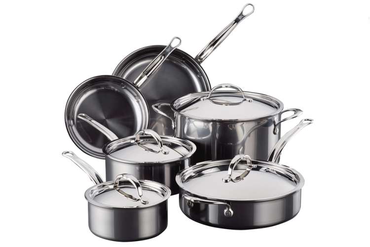 Demeyere Industry 5-Ply 10-pc Stainless Steel Cookware Set, 10-pc