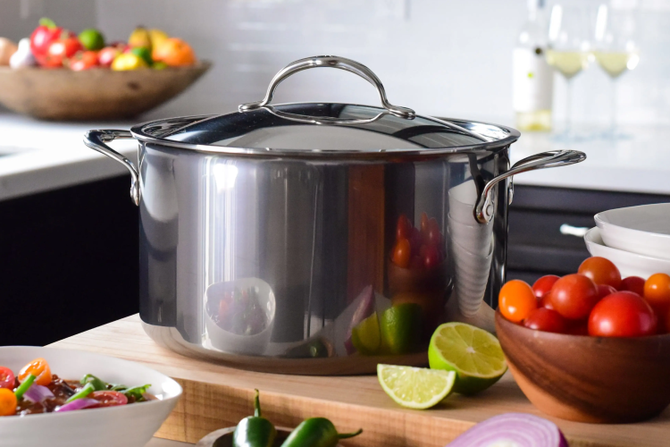 Hestan NanoBond Titanium Stainless Steel Stockpot, 8-Quart