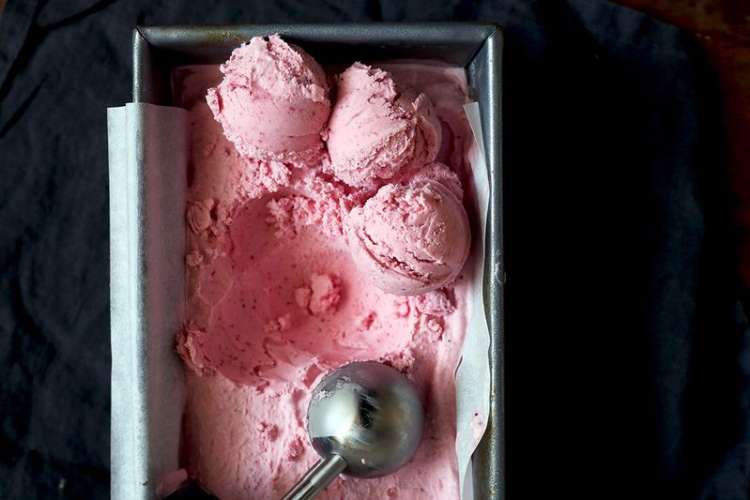 Strawberry Basil Ice Cream