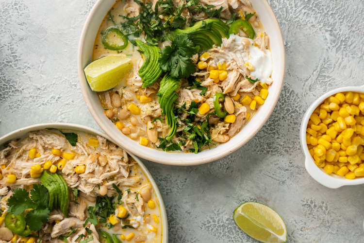 instant pot white chicken chili is a comforting mexican dinner idea