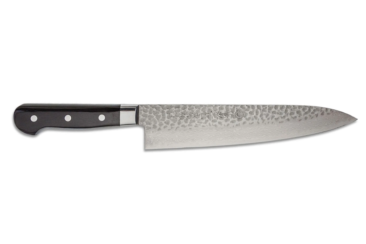 Kikuichi Elite Warikomi Damascus Tsuchime 8 inch Gyuto Knife