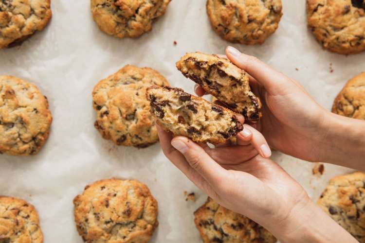 Chocolate chip walnut cookies from Levain Bakery in NYC