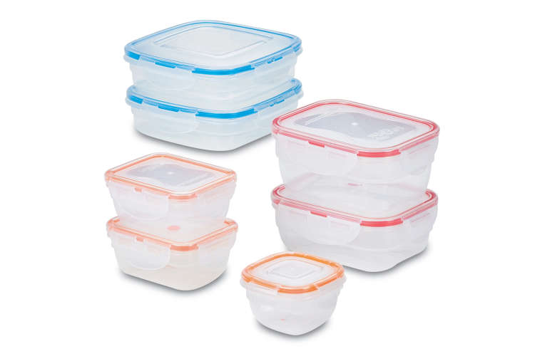 Lock N Lock Easy Essentials Color Mates Assorted Food Storage Container Set, 14-Pc