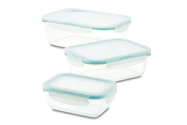 Lock N Lock Purely Better Glass Assorted Rectangular Food Storage Container Set, 6-Pc