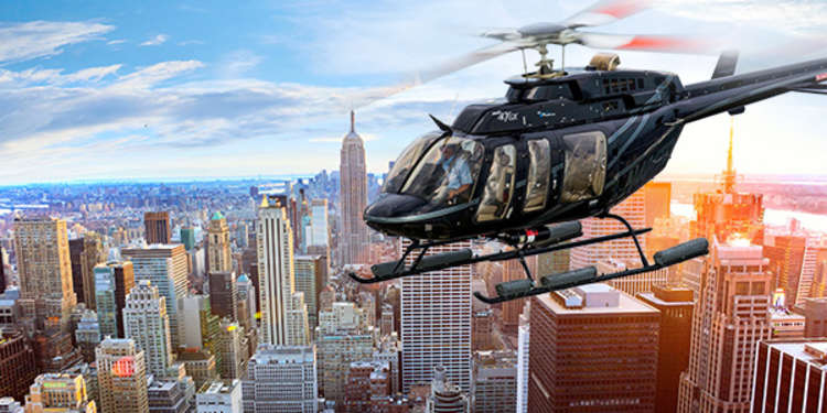 A helicopter tour makes for a great date night in NYC!